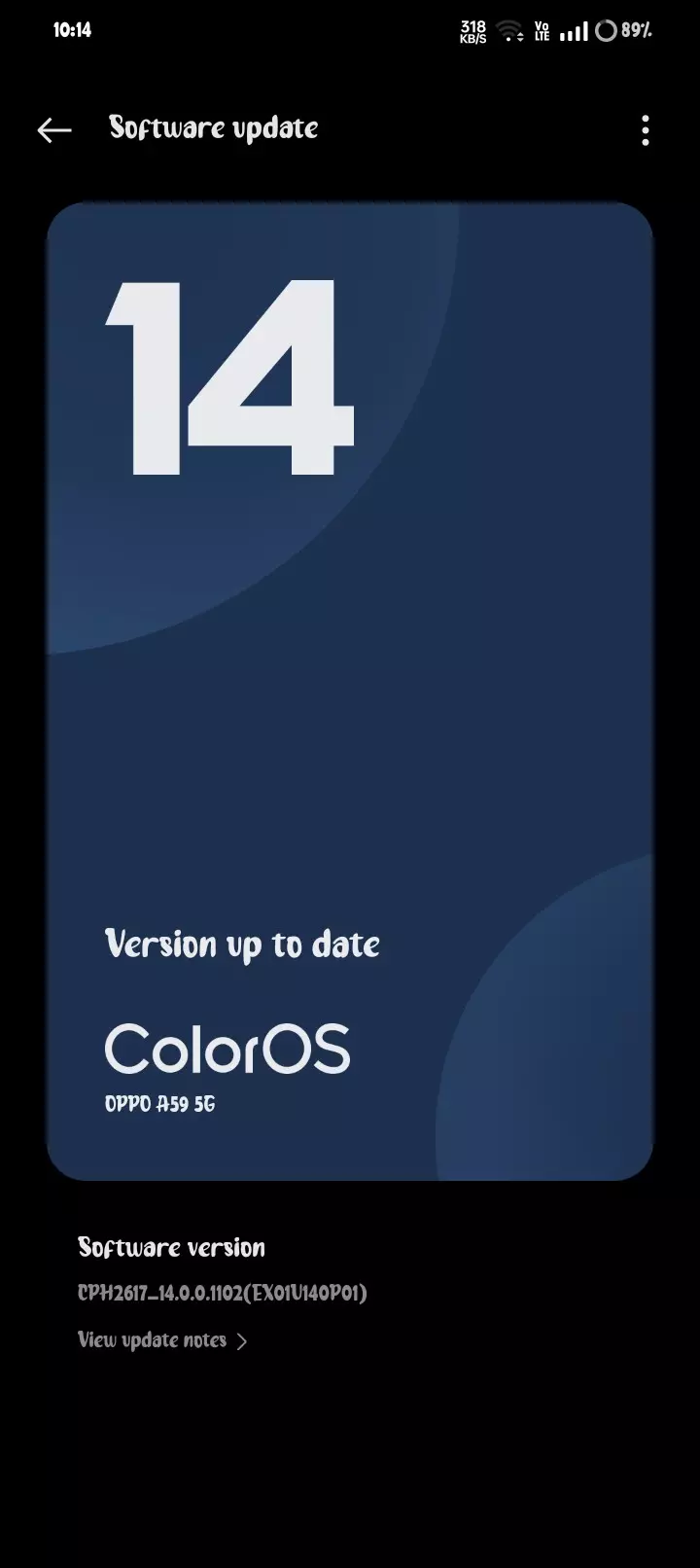 New software update.