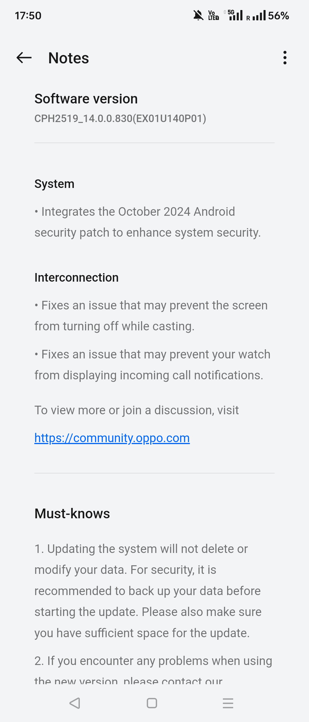 Front screen battery indicator not working after latest update