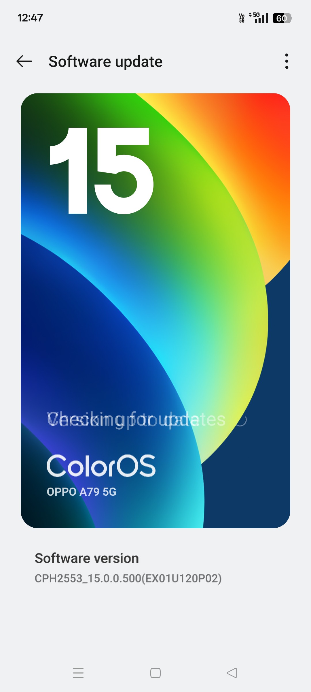 Finally I got android 15 in my oppo A79 5g