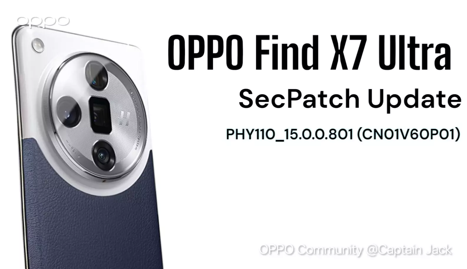 OPPO Find X7 Ultra April Update