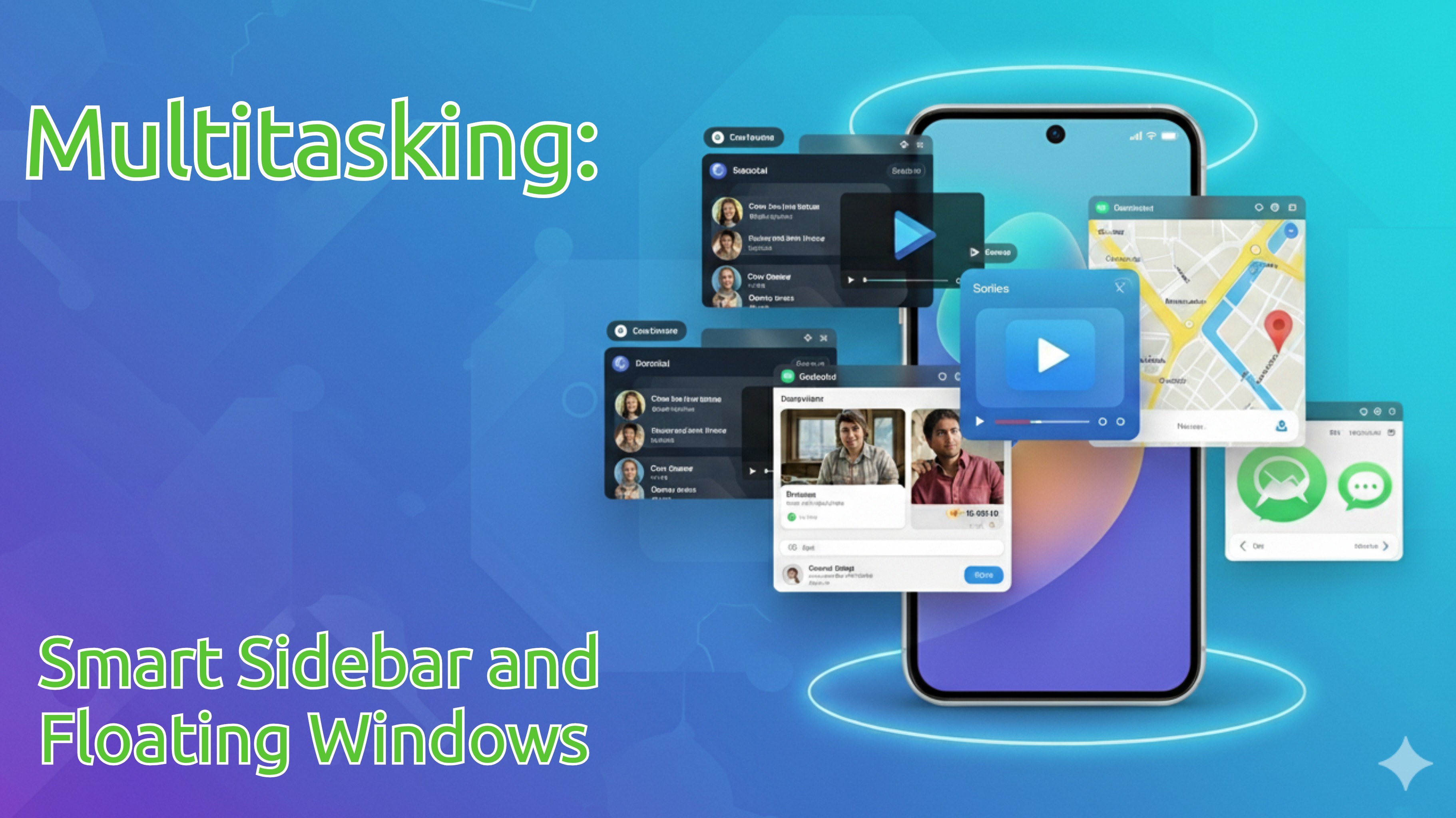 Multitasking Using Snapview How to Multitask on OPPO Reno14 with Smart Sidebar and Floating Windows