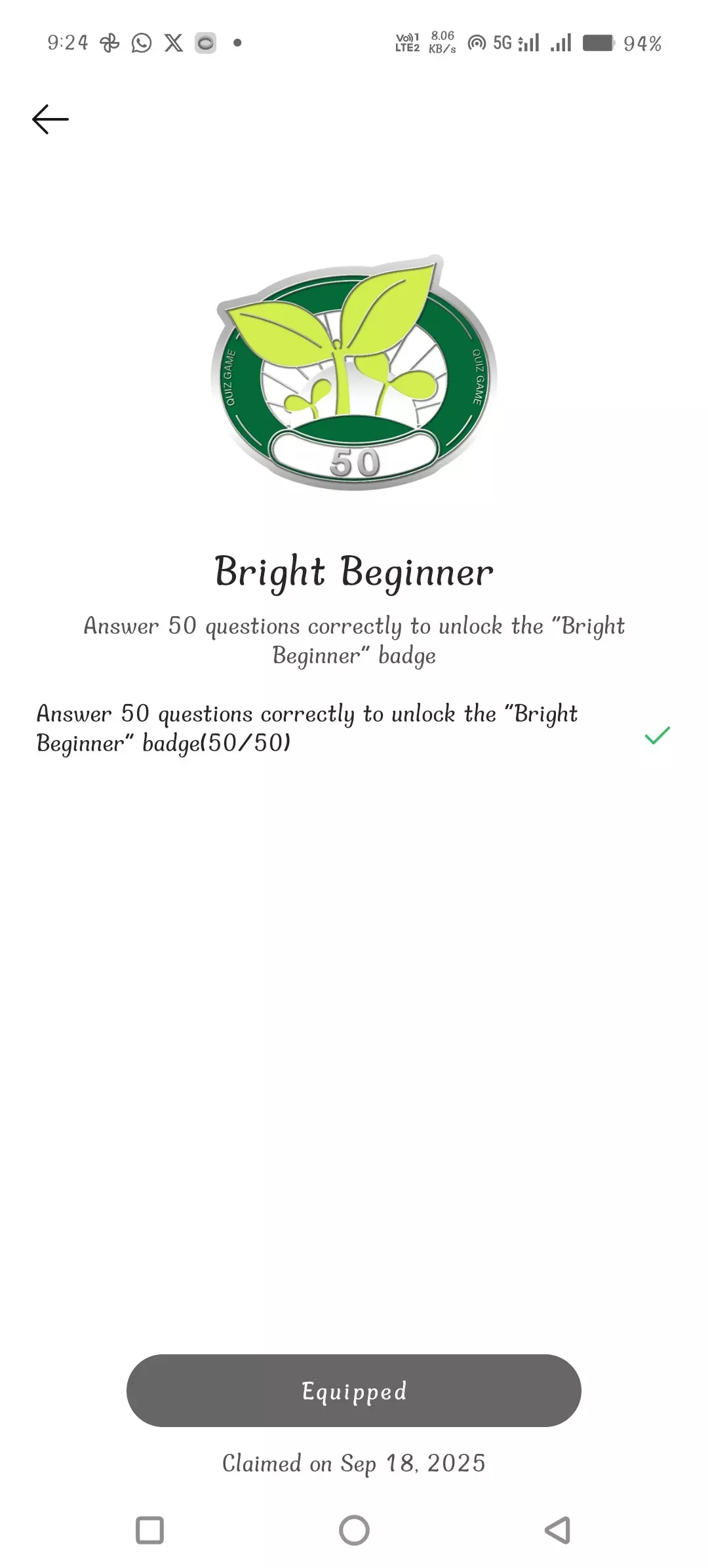 Early Riser Badge Examples Early morning with New Badge 📛 BRIGHT BEGINNER 🔰 😎