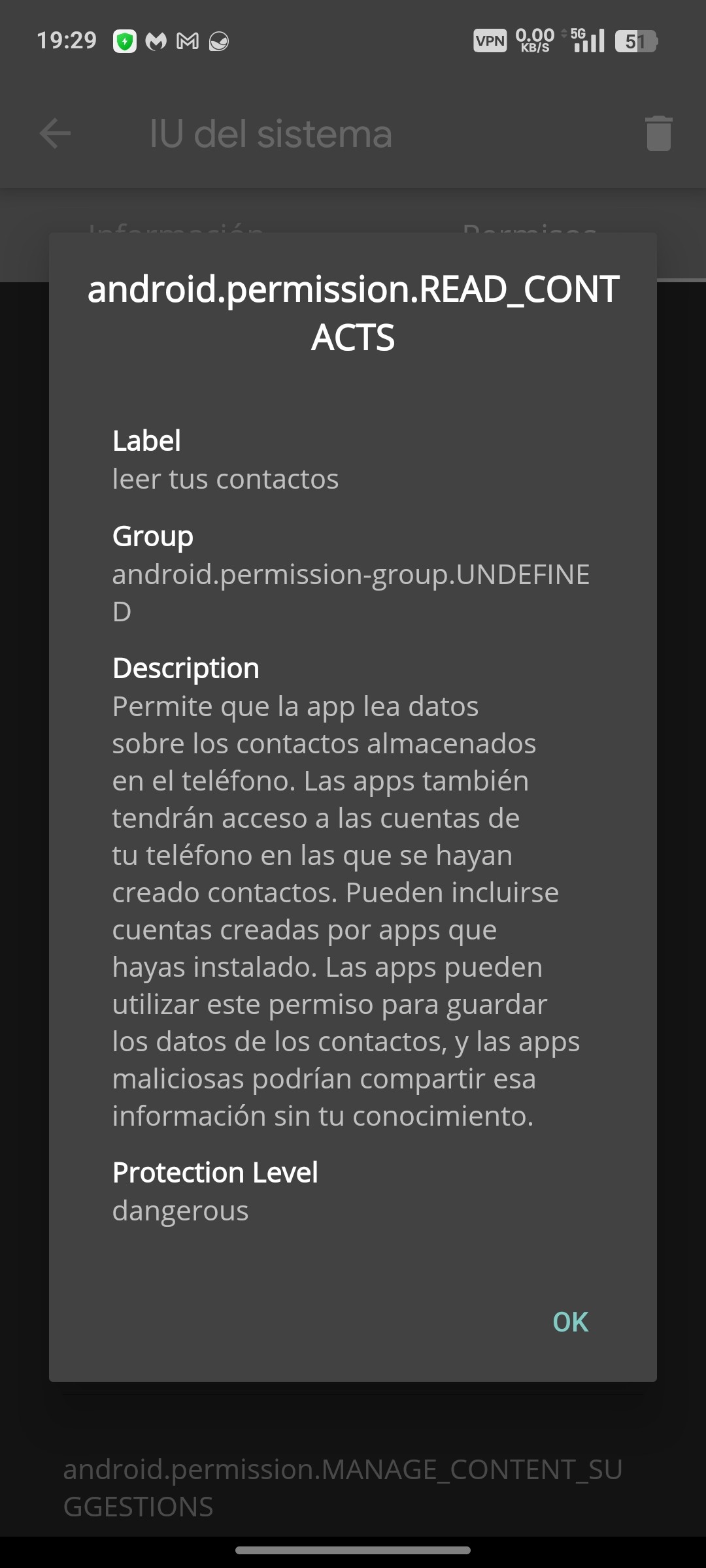 Why Is enabled this permissions on my Com.android.systemui Please check ...