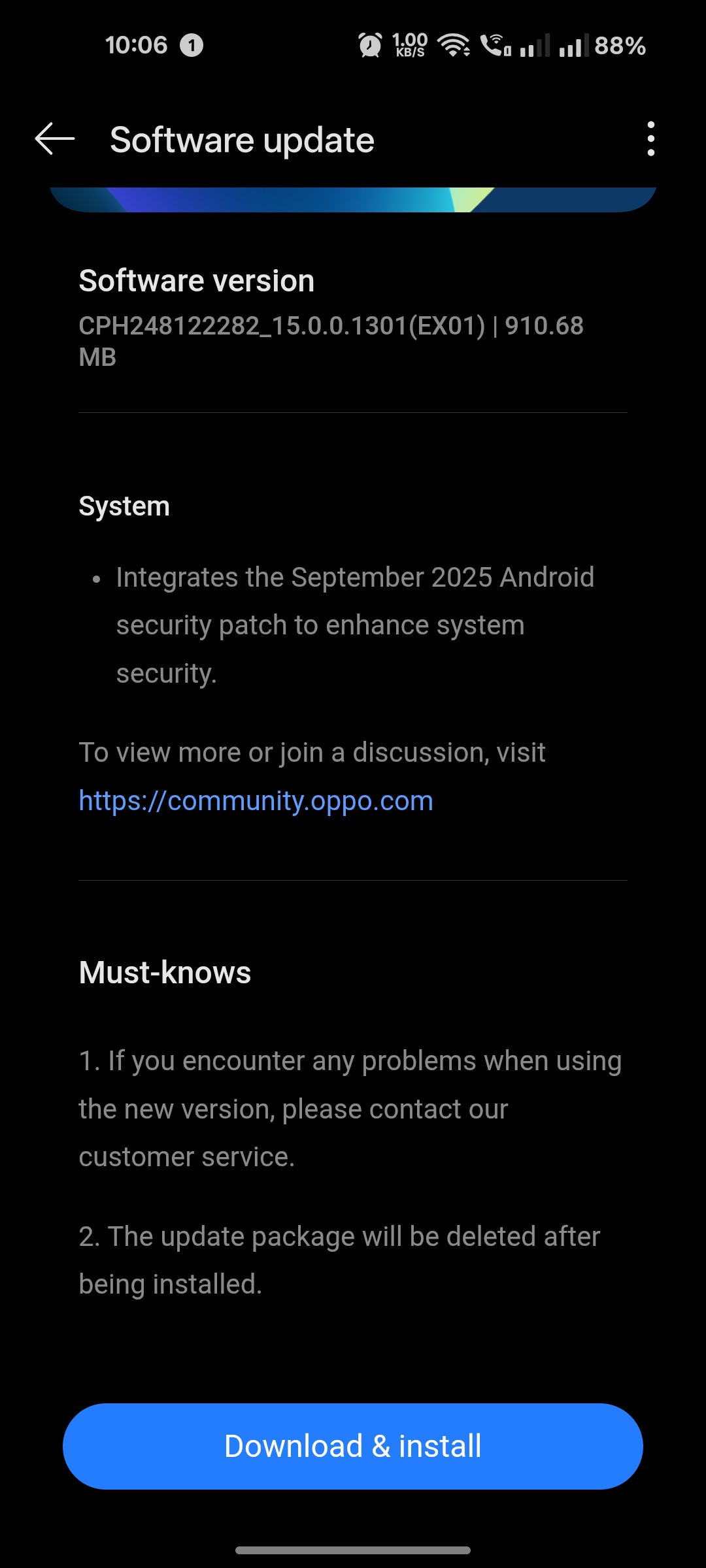 Questions about the new September 2025 update