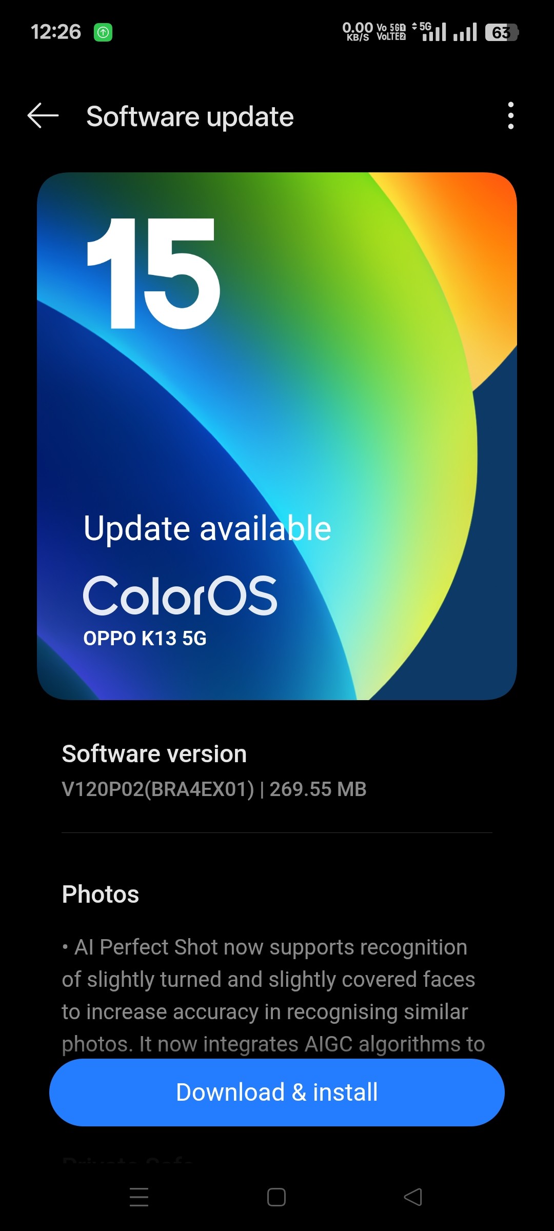 Oppo K13 Update