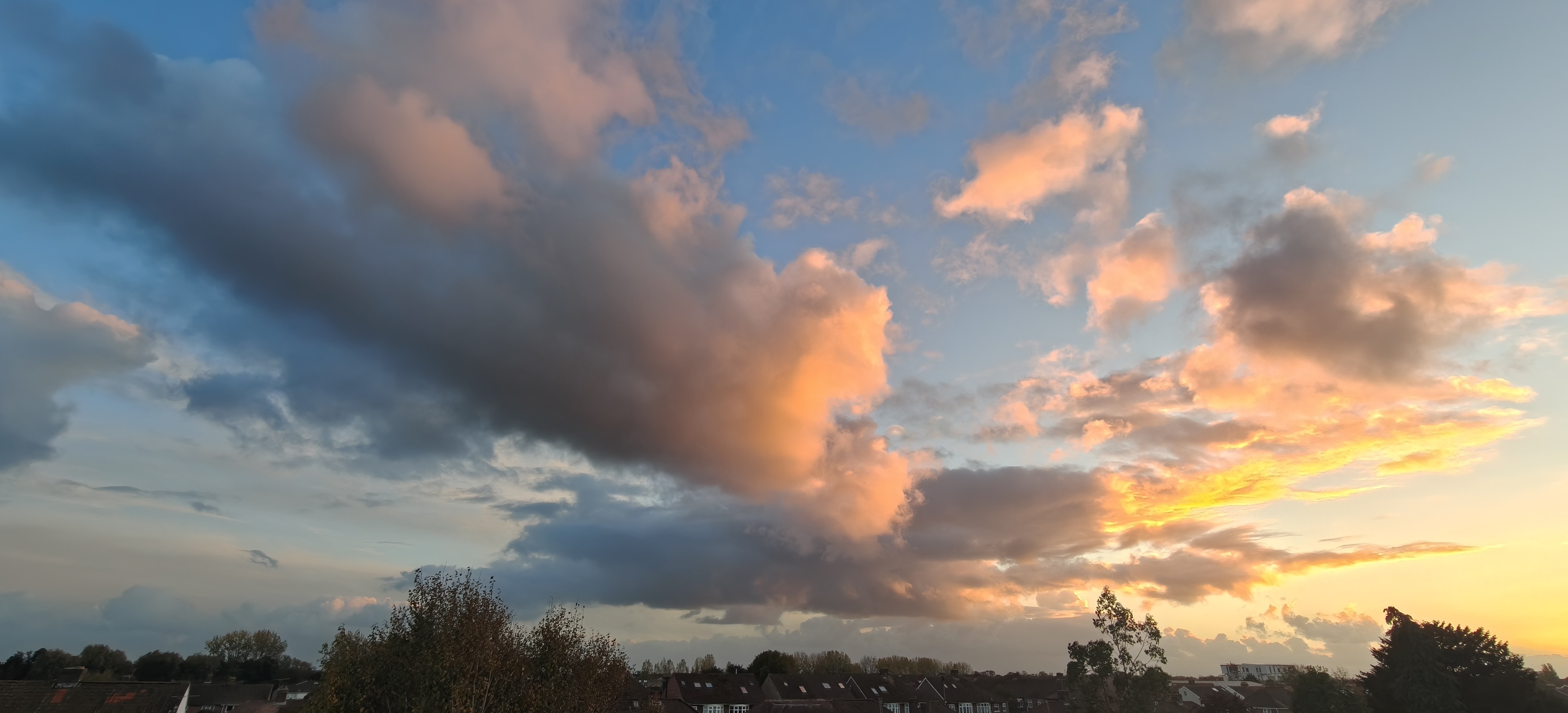 Tonight's sunset. I was hoping for more rays but the clouds