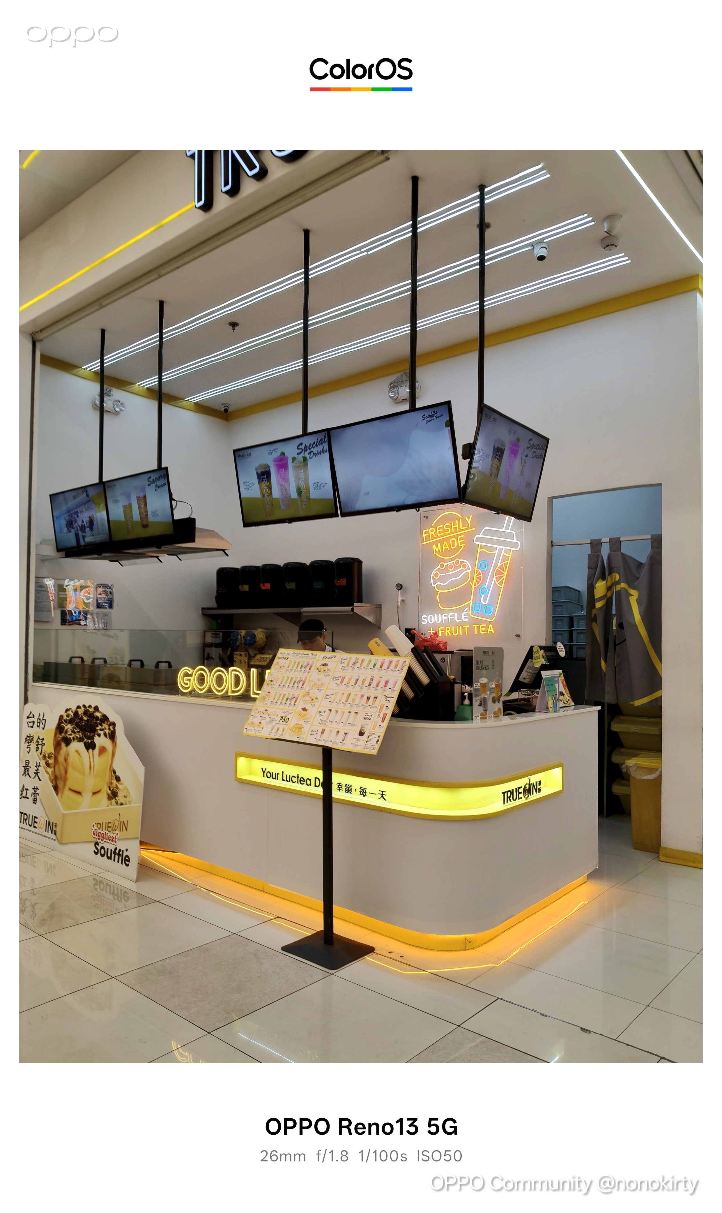 Just a mix of everyday locations - food counters, shop displ