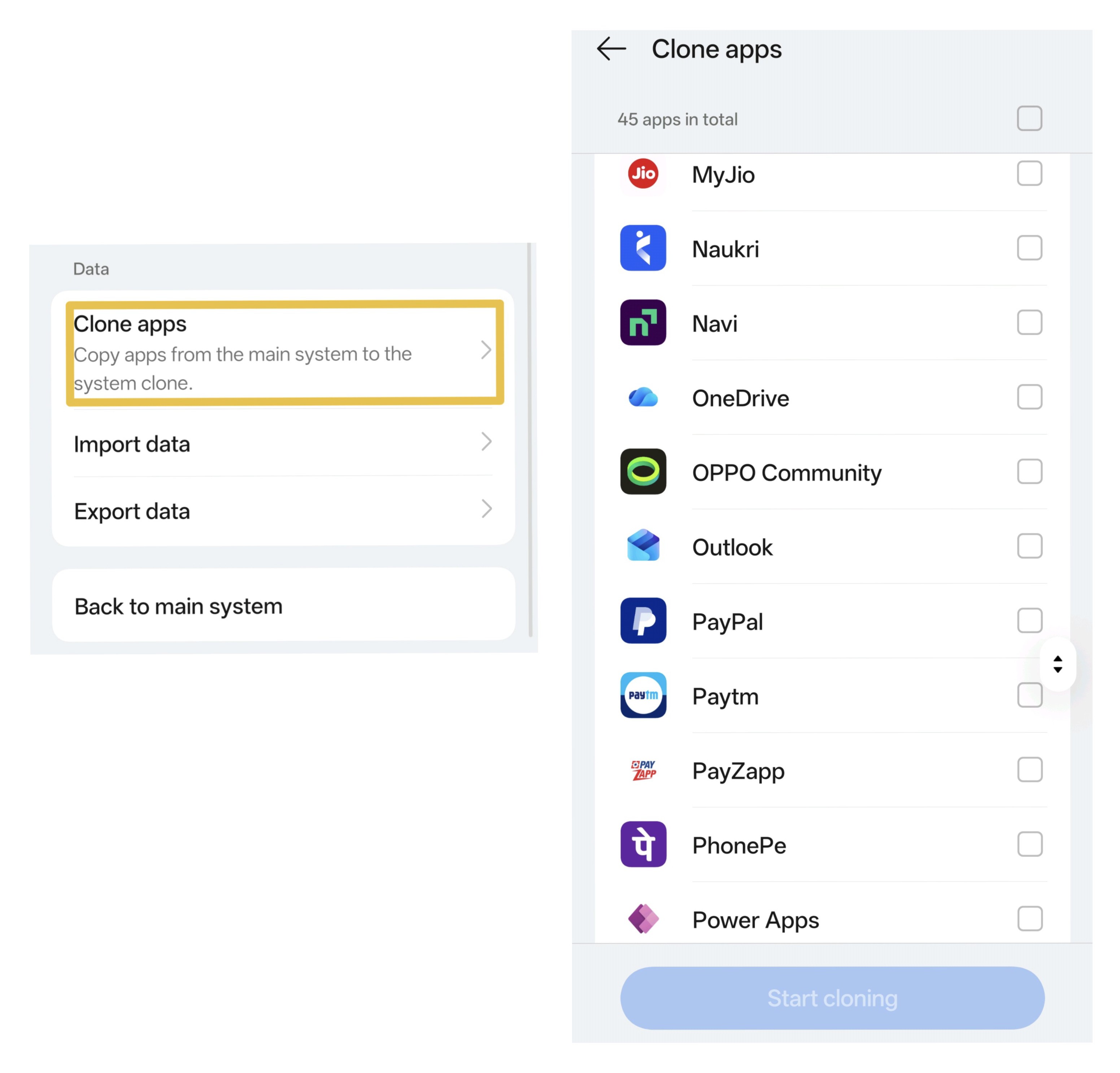 Clone Software Button System Cloner!! Next Level Privacy 👀 Must Try Feature