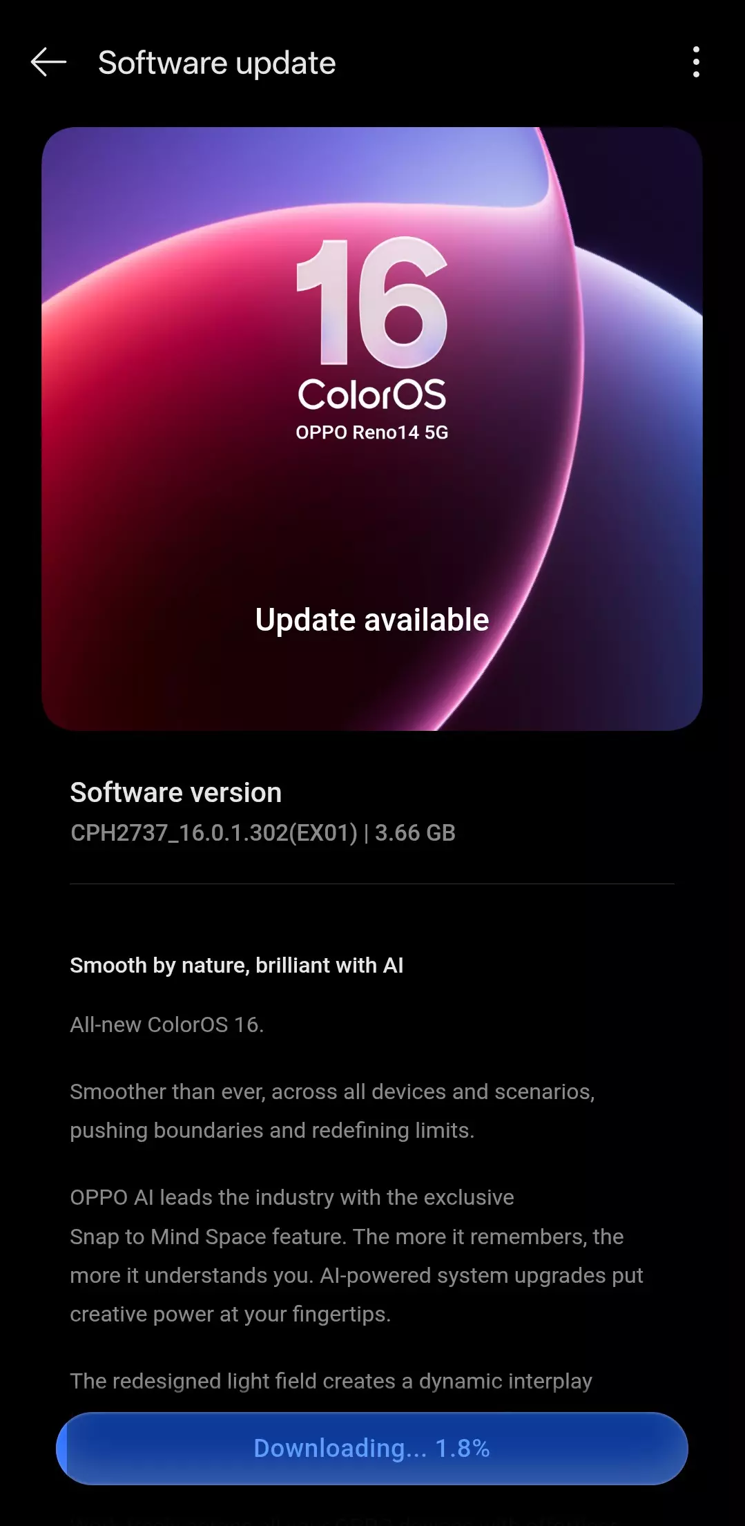 Color Os Ram Expansion Finally received the Color OS update 5 days later. Anyway th