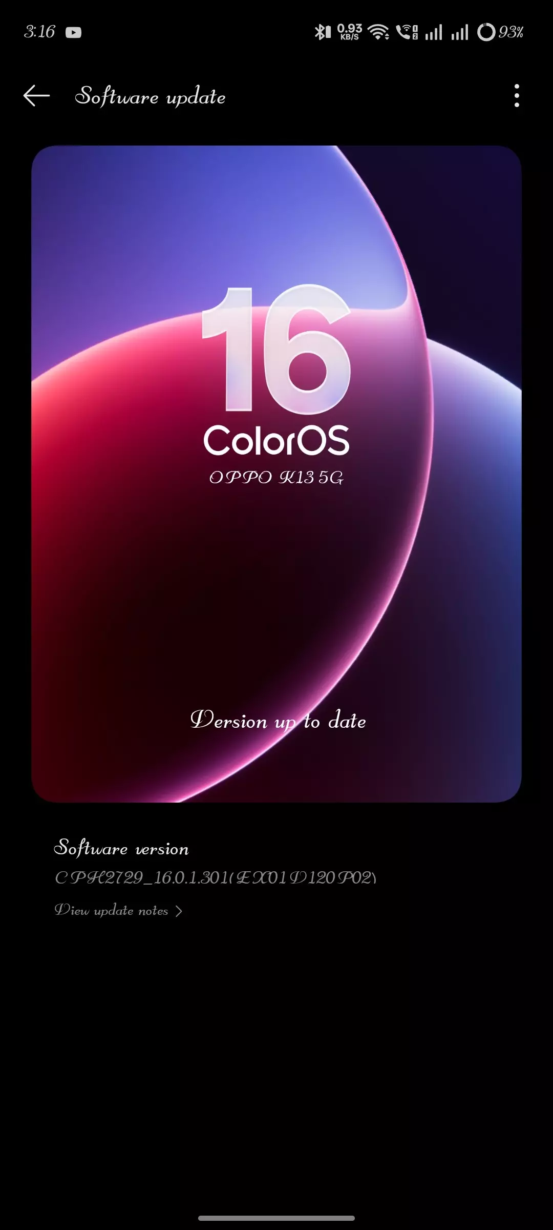 After update colors 16 something quite good but notification