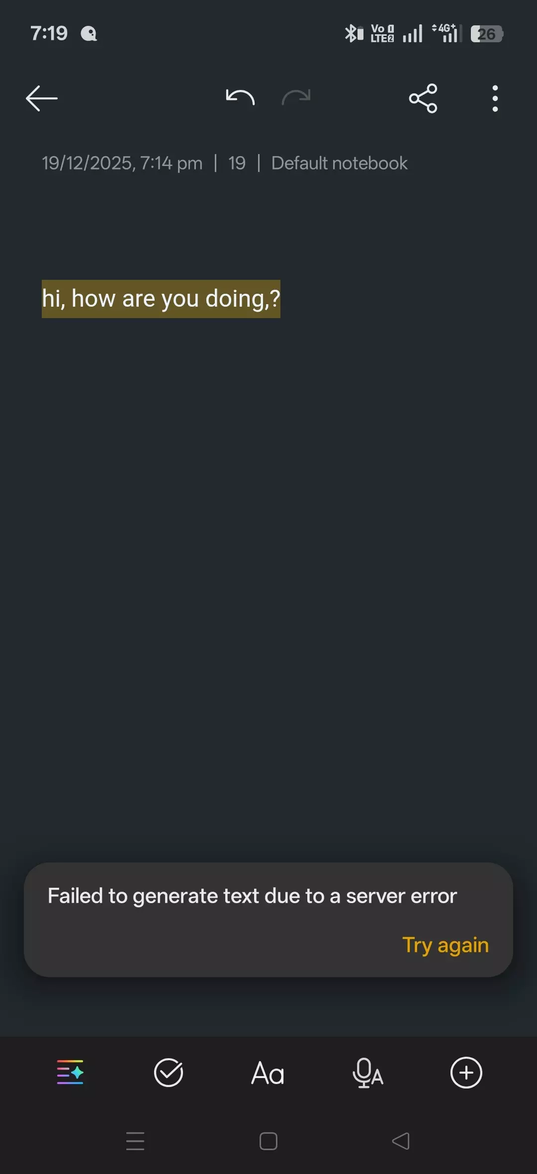 I have been consistently getting the below attached error re