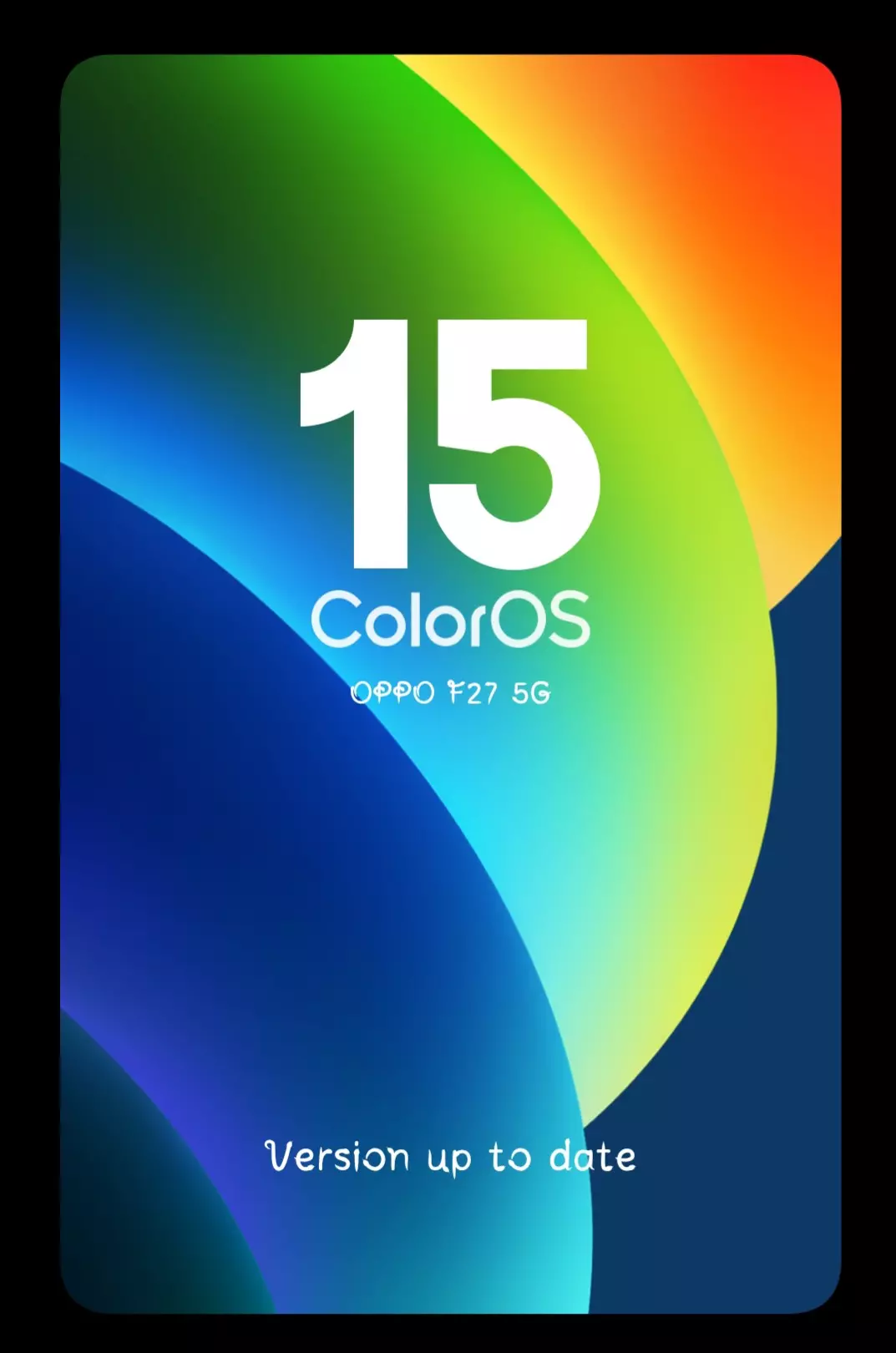 Color Os Boot Can any update colors os 16 for oppo f27 5g