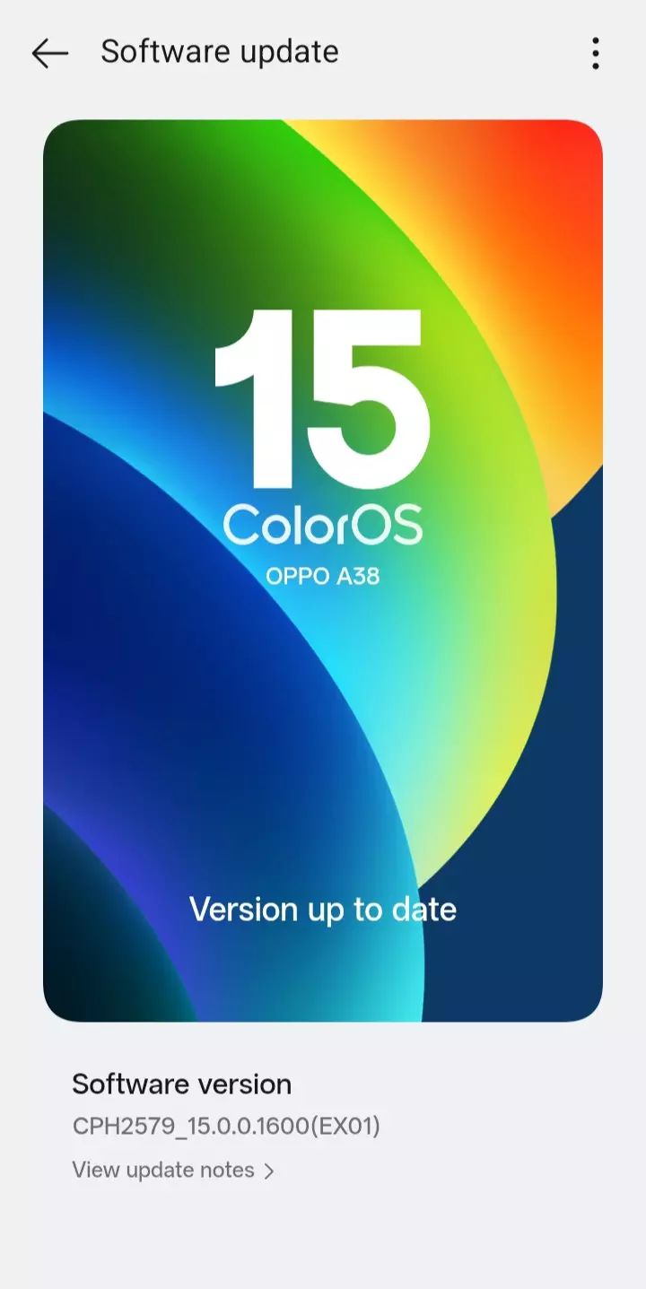 My OPPO A38 is Now on ColorOS 15