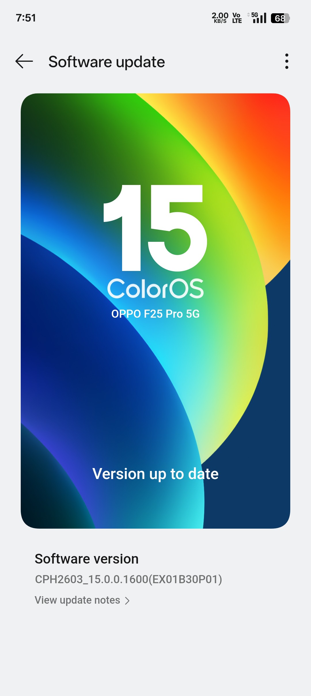[Official Version] OPPO F25 Pro Android 16 x ColorOS 16