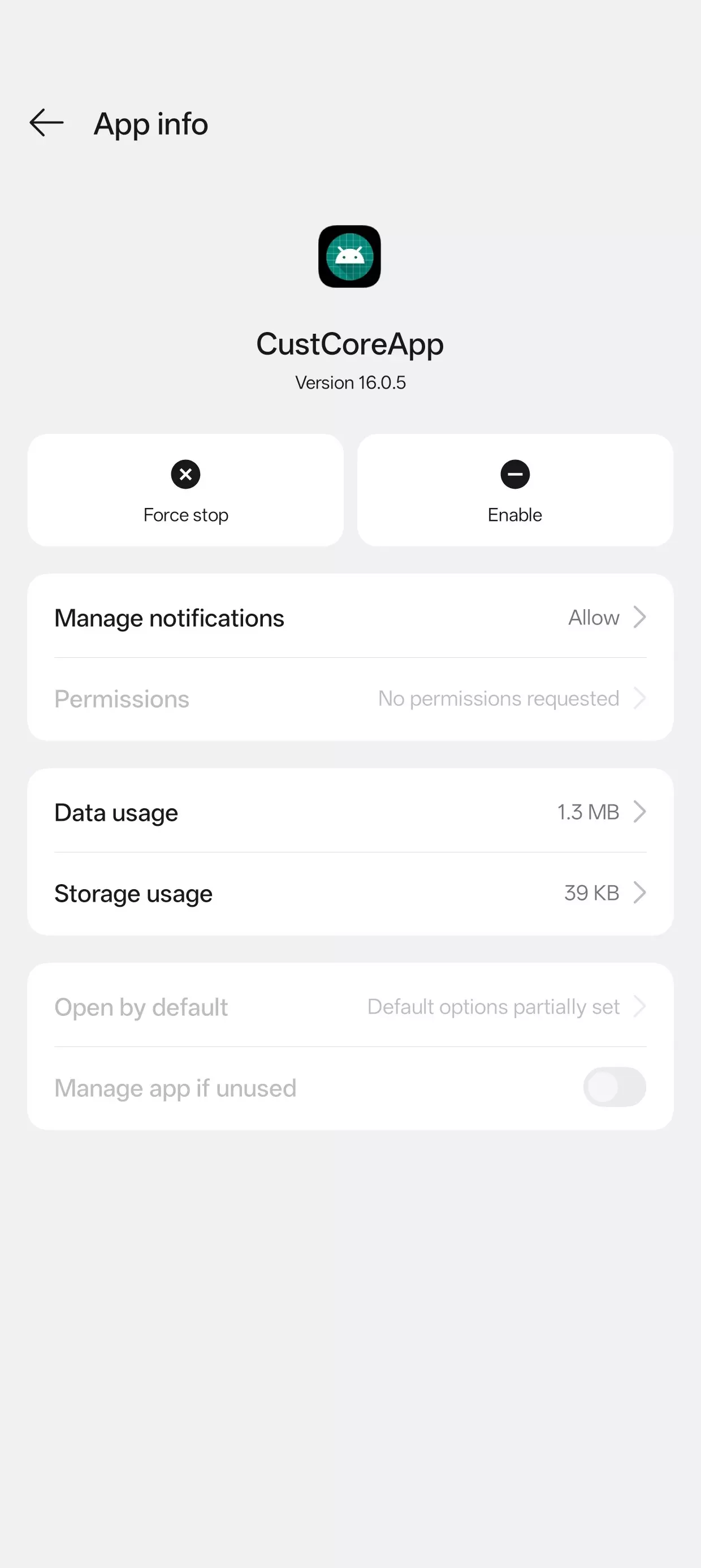 This app I enable it After restart became disabled again Is