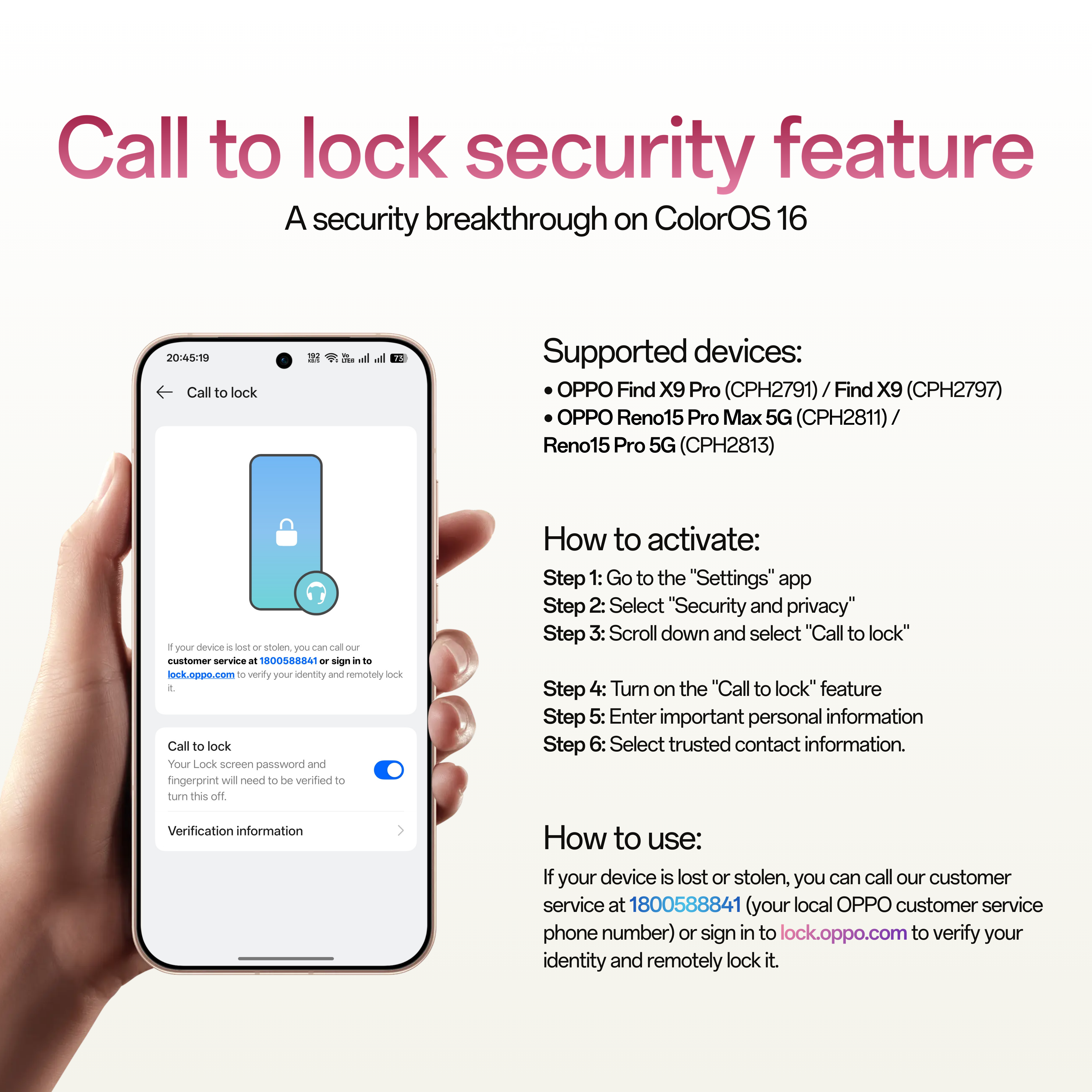 🔒 Enable this feature now to remotely lock your phone if it gets lost