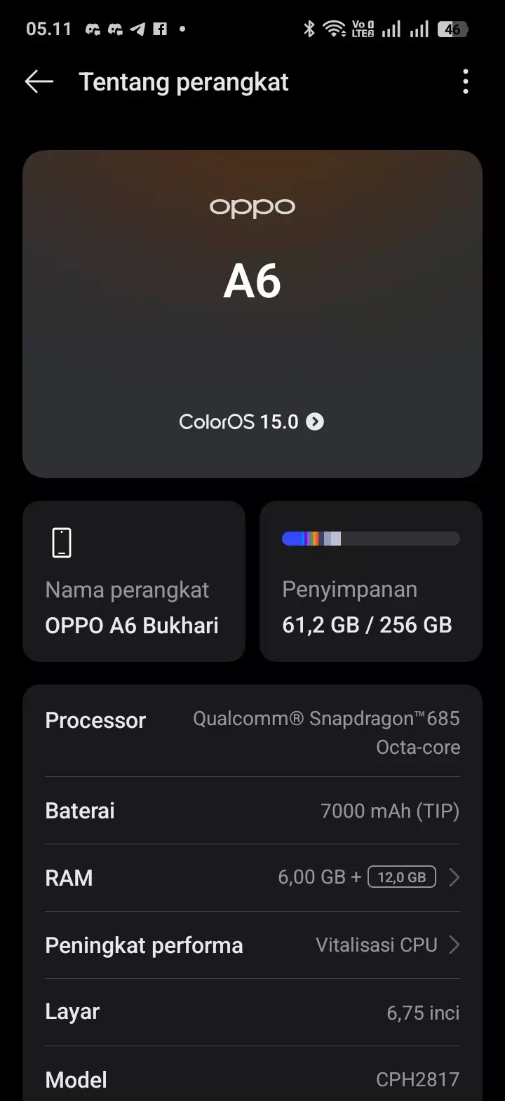 but when Oppo A6 Update To Color OS 16