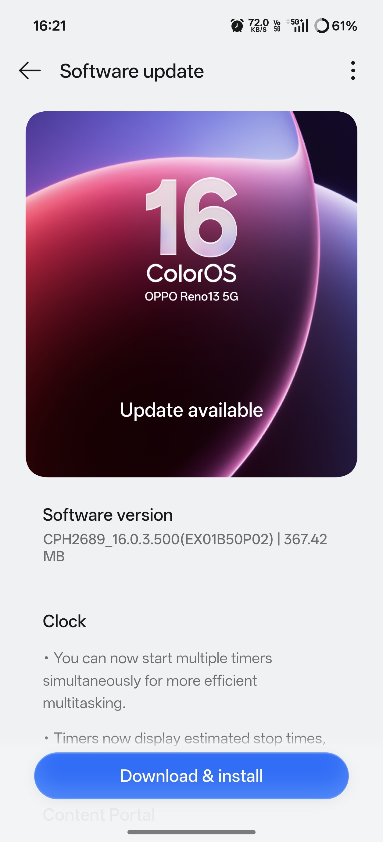 ALERT 🚨 Don't update recent security updatesMy Reno 13 devi