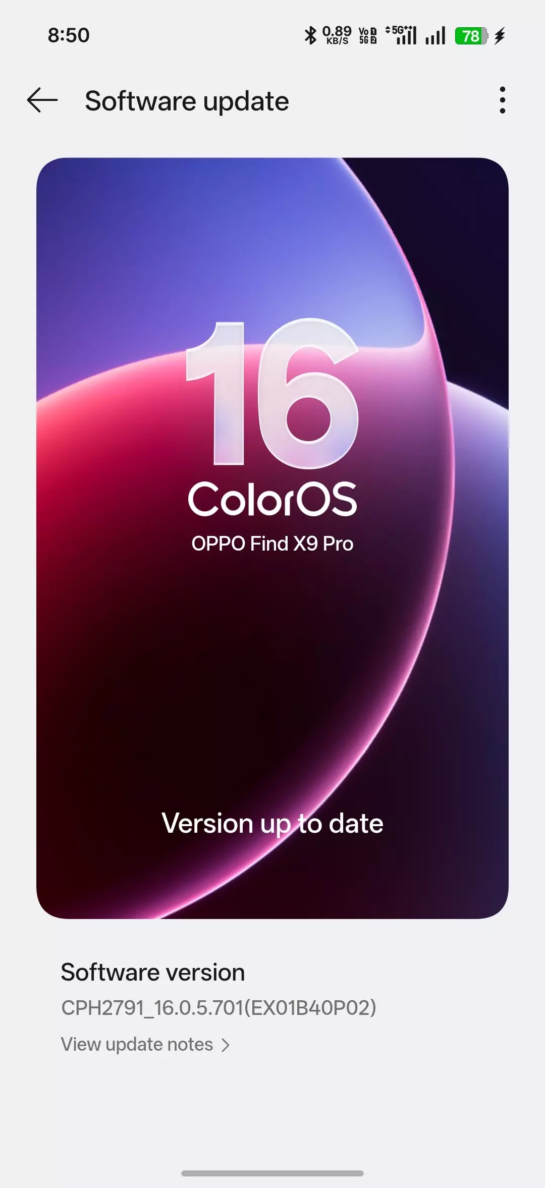 Color OS 17 Beta version Oppo Find X9pro Mein abhi nahi aaya
