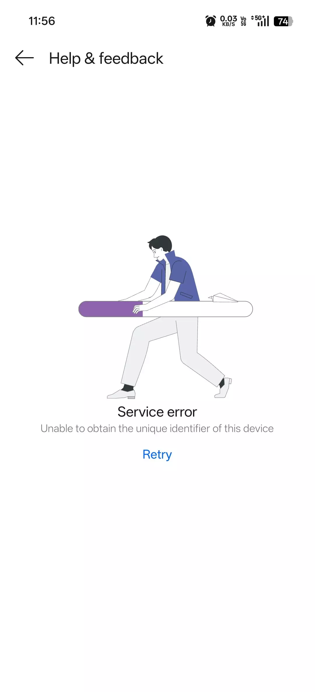 When i tried to report a bug in the feedback form.. that pag