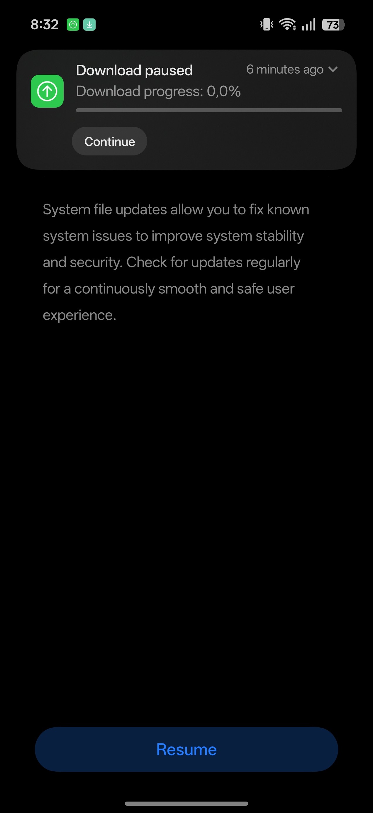 Network Connection Failed error on System Files Update – Any fix?