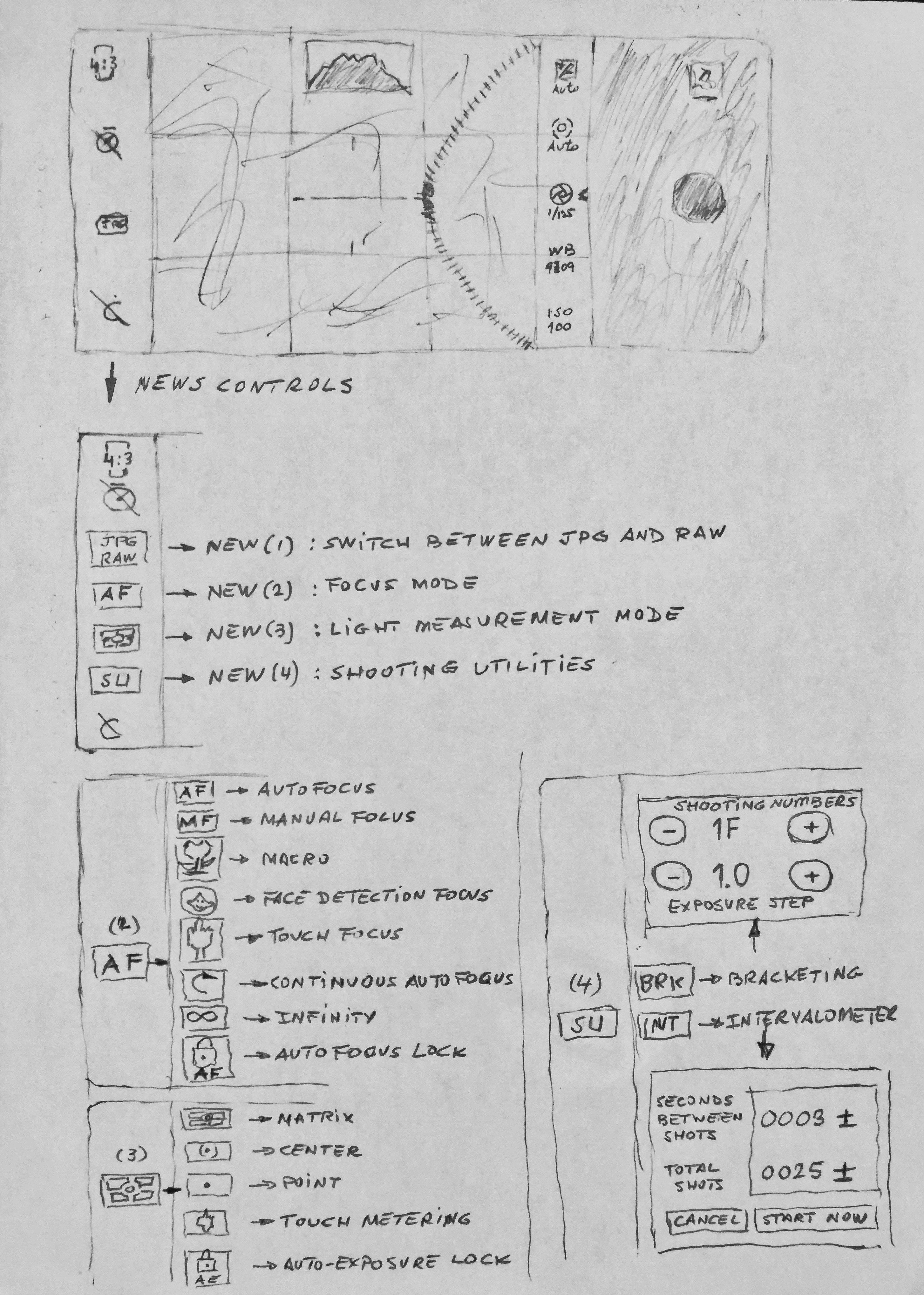 Advanced camera controls