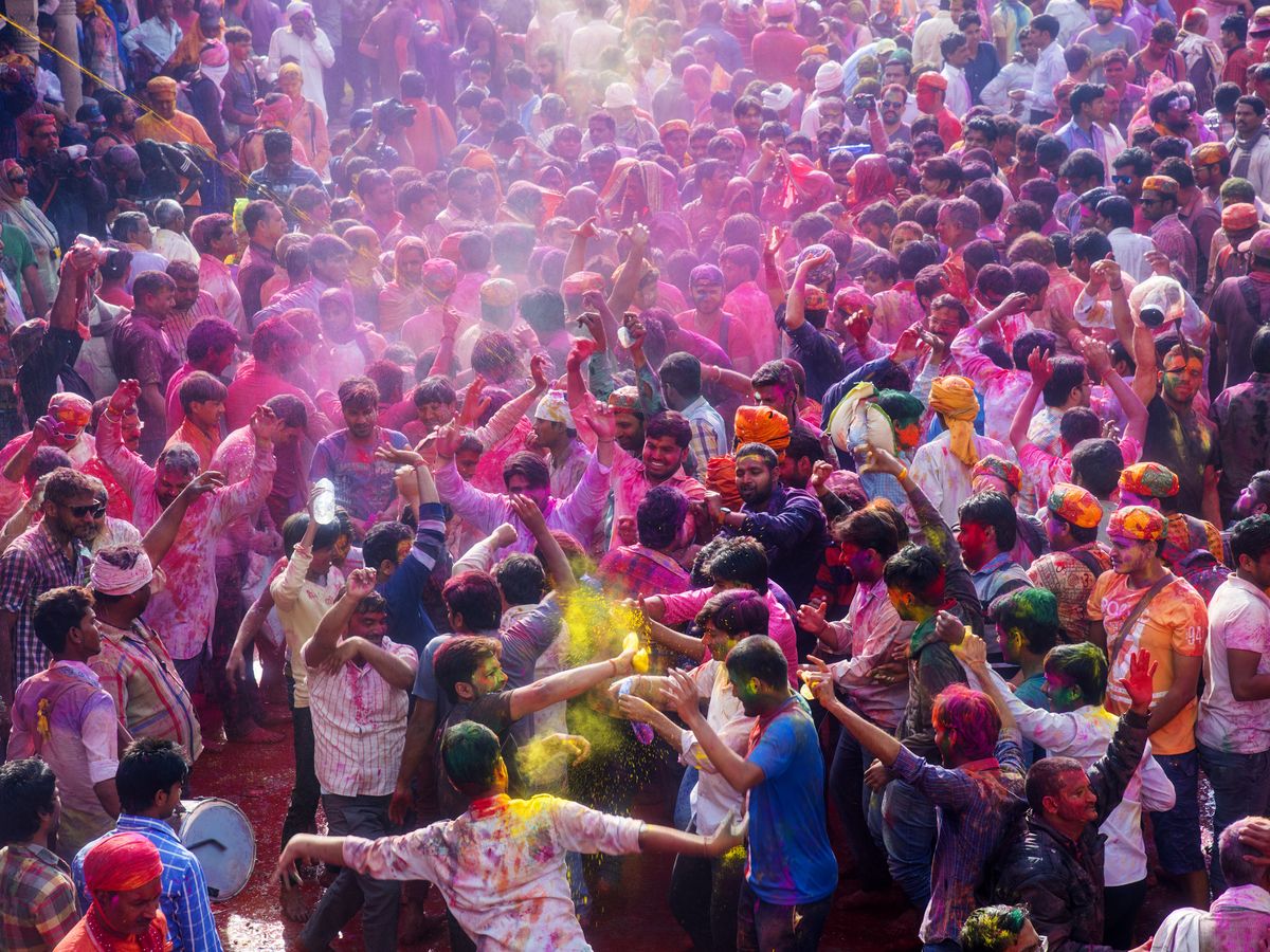 Holy Event Celebrating Holi , Festivals Of Colors