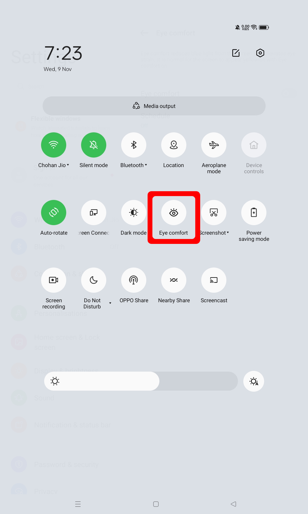Tutorial To Enable Eye Comfort Mode | #OPPOApps