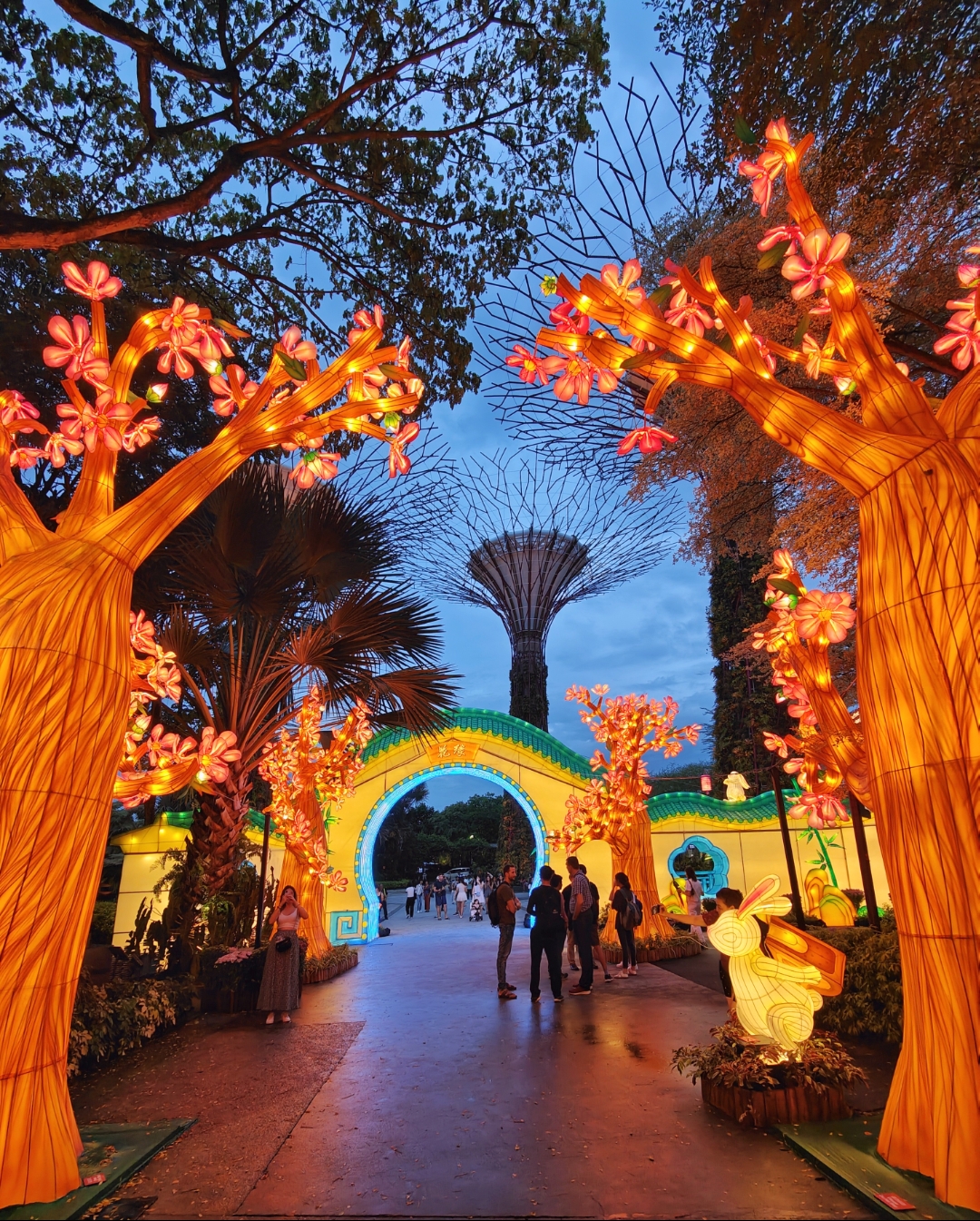 Mid-Autumn Festival decorations at Gardens by the Bay