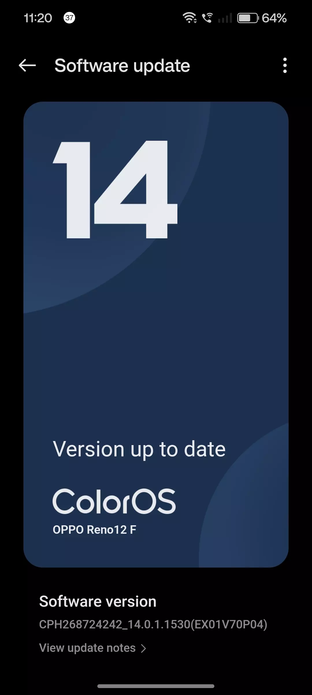 Hopefully my Opp Reno 12f 4g will be updated this month with