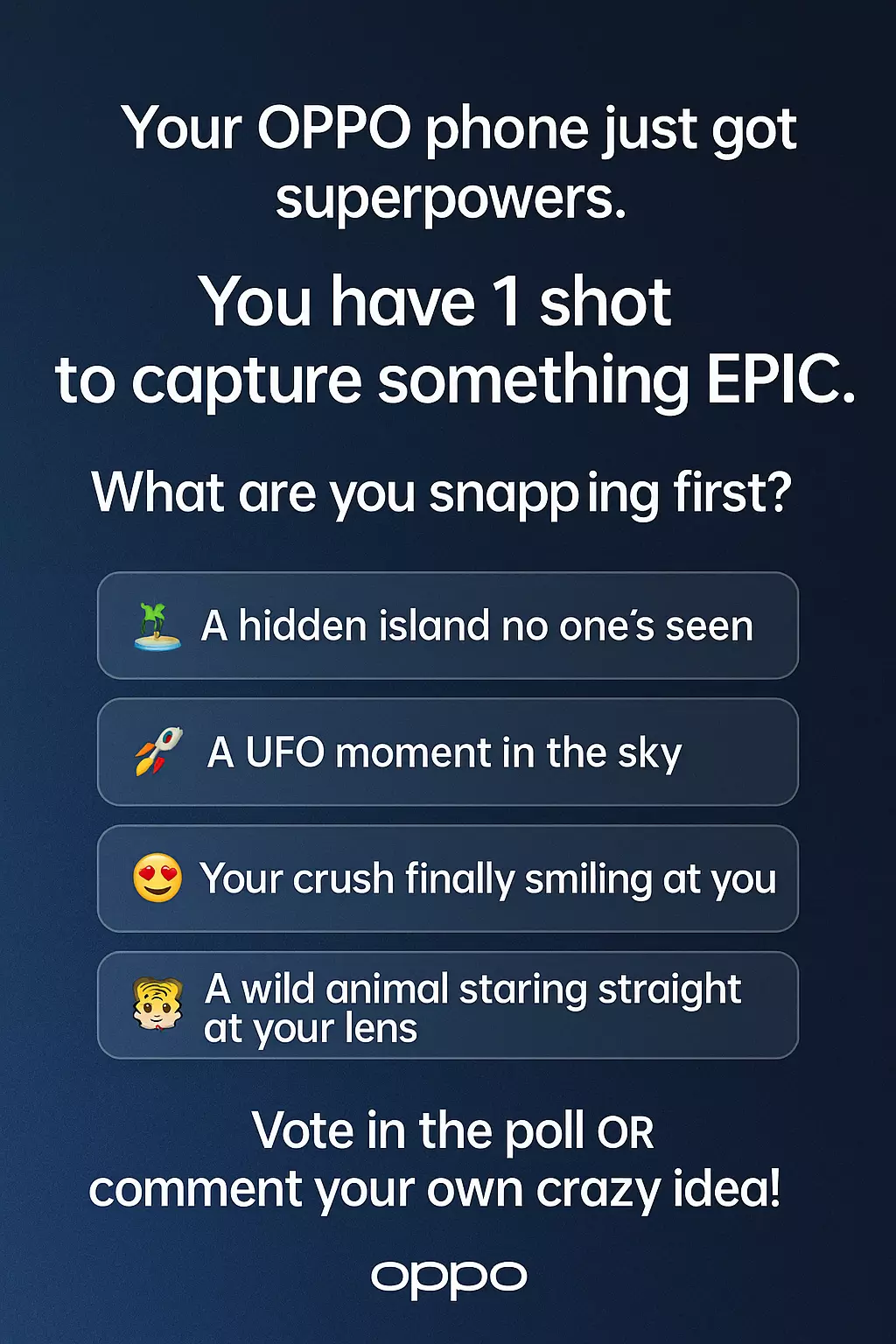 What’s the FIRST thing you’d capture with the PERFECT camera phone?