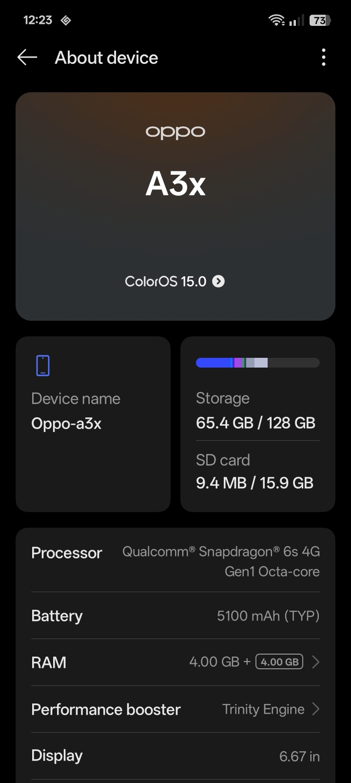 [Official version] OPPO A3x 5G Android 15 x ColorOS 15