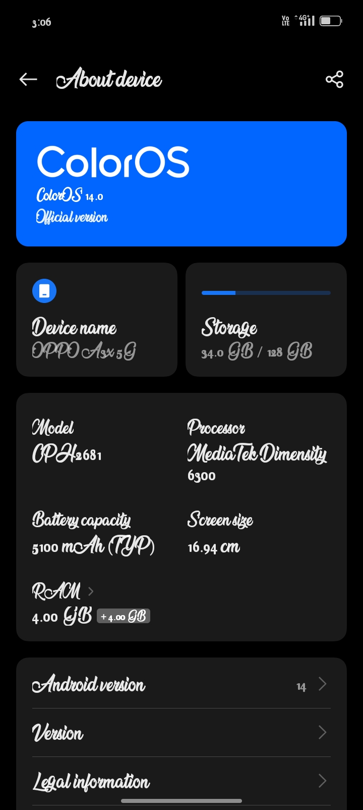 [Official version] OPPO A3x 5G Android 15 x ColorOS 15