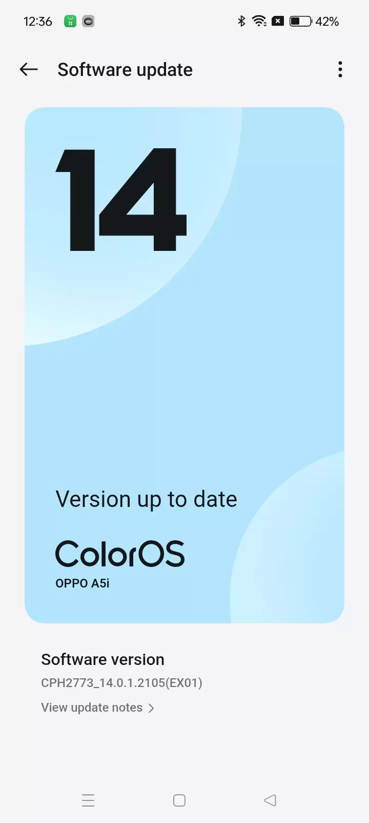 Colors 14 Oppo A5i