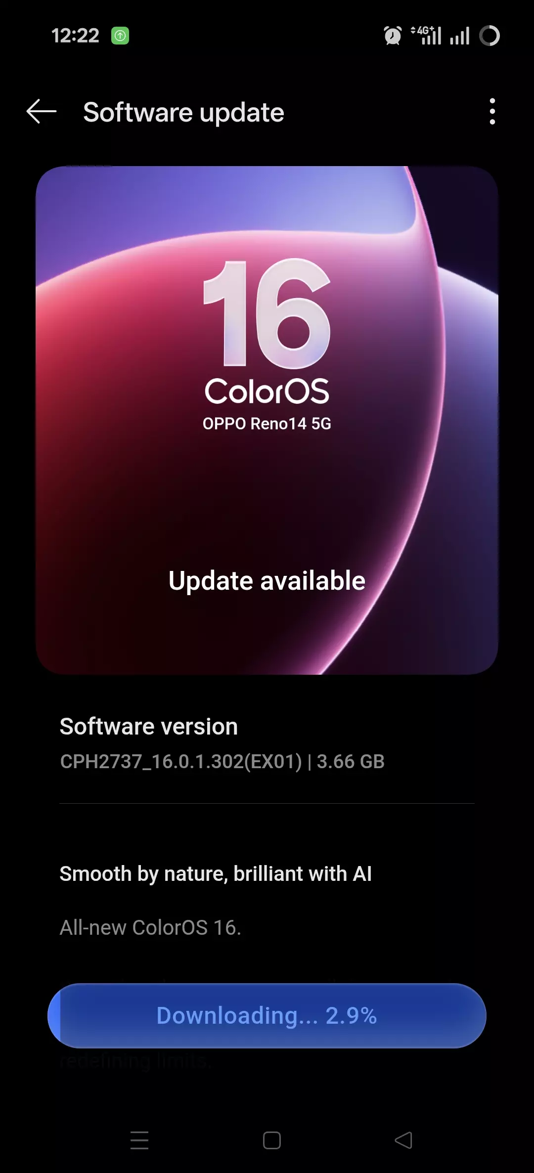 Finally today I received update color OS 16 π π π