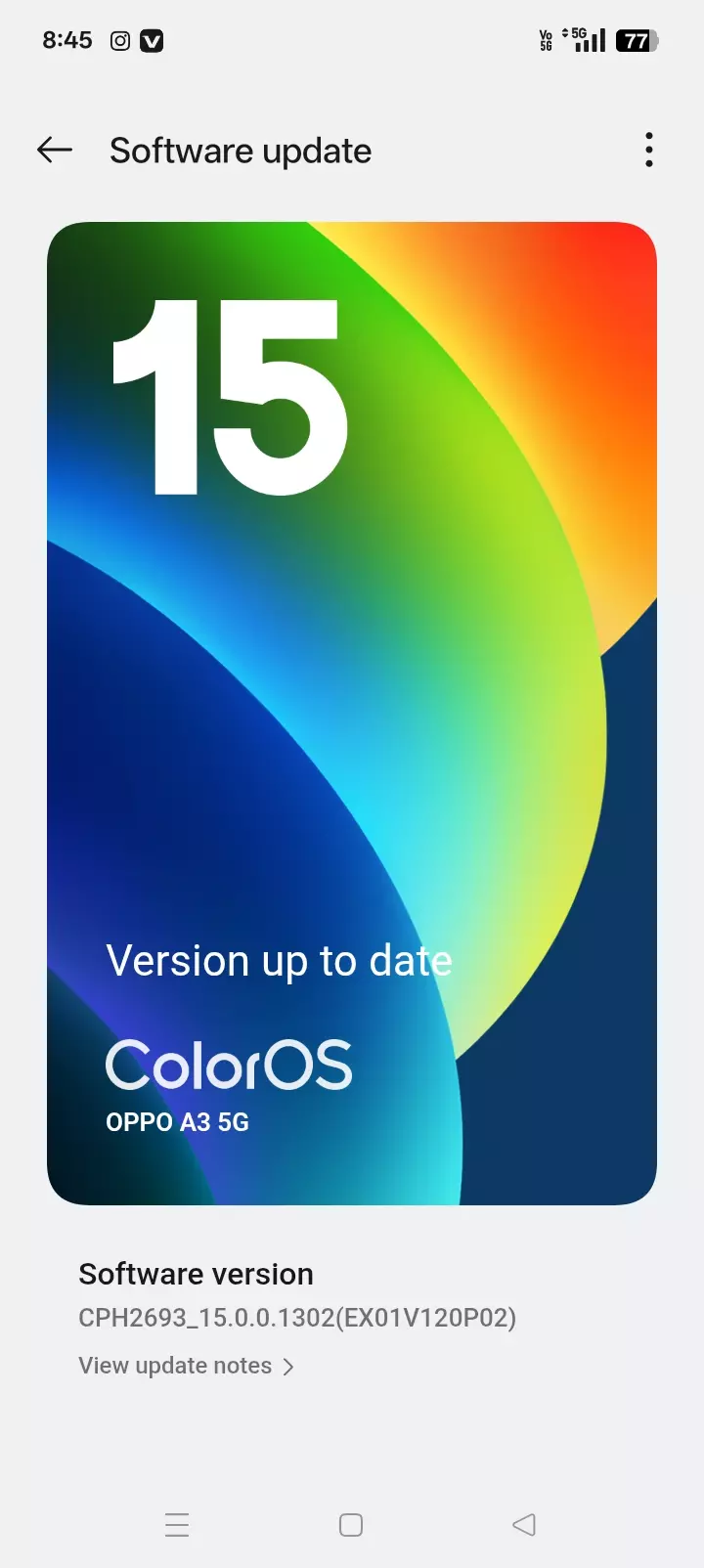 Thank you so much Colour oS 16 update