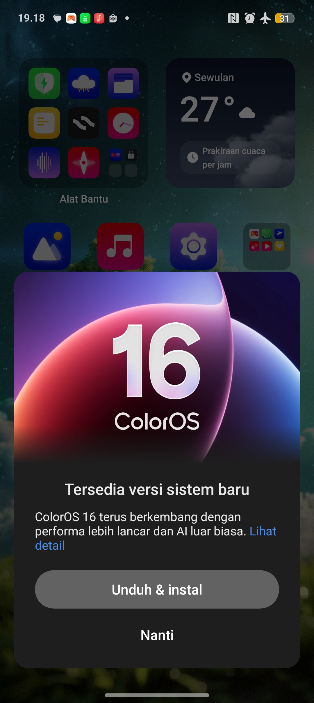 Bagaimana rasanya menggunakan color os 16 di Oppo dan bagaim